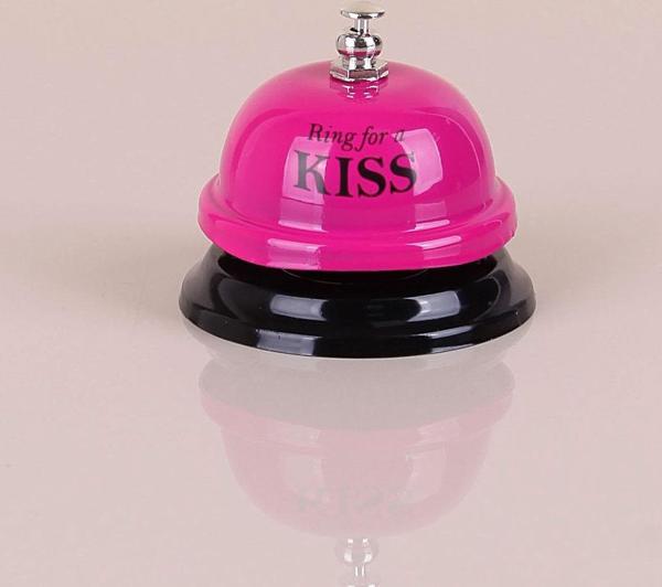 Ring For A Kiss Renkli Dekoratif Resepsiyon Zili Masa Üstü Otel Acil Durum Çağrı Çanı - Image 1