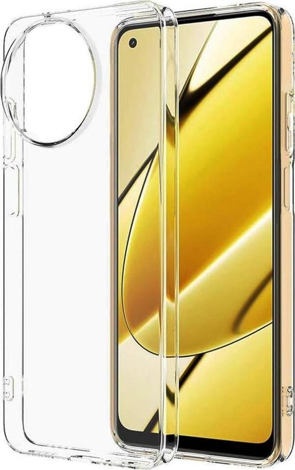 Realme 11 Kılıf Kamera Korumalı Silikon Şeffaf Arka Kapak - Image 1