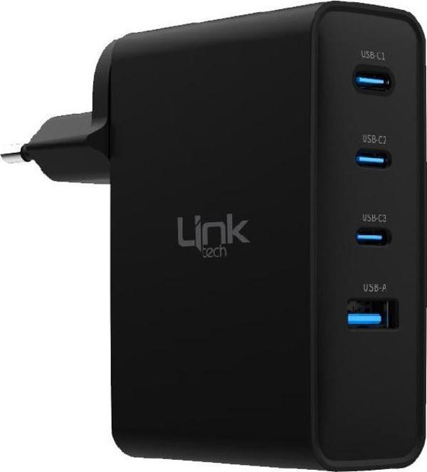 LinkTech G861 Premium 100W PD GaN3 1xUSB + 3x USB-C Şarj Adaptörü (Başlık) - Image 1