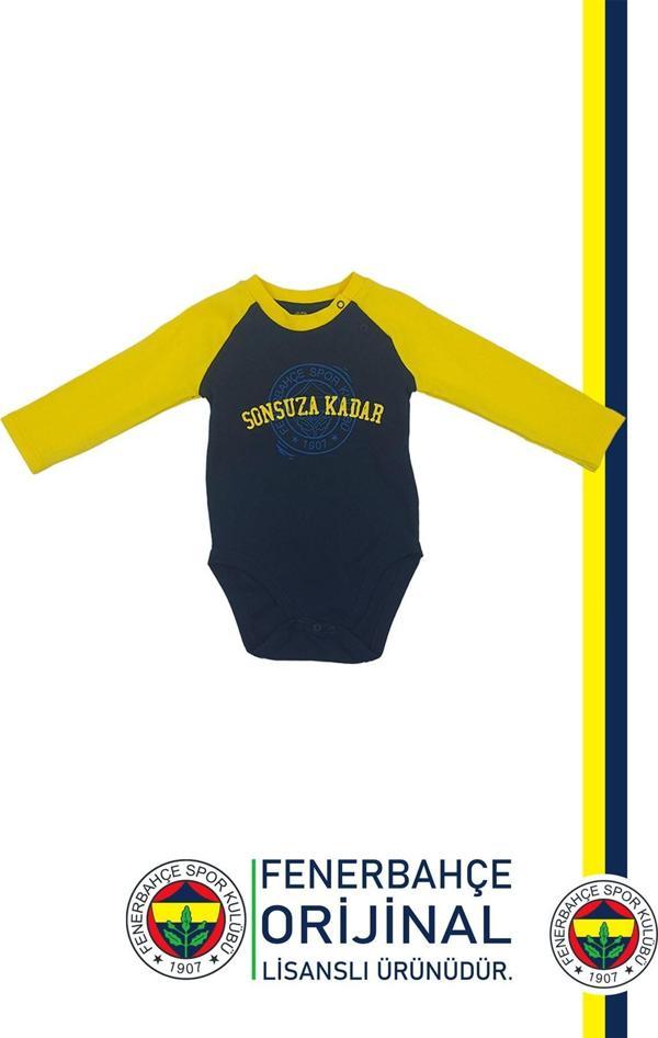 Fenerbahçe Orijinal Lisanslı Sonsuza Kadar Bebek Body Zıbın - Image 1