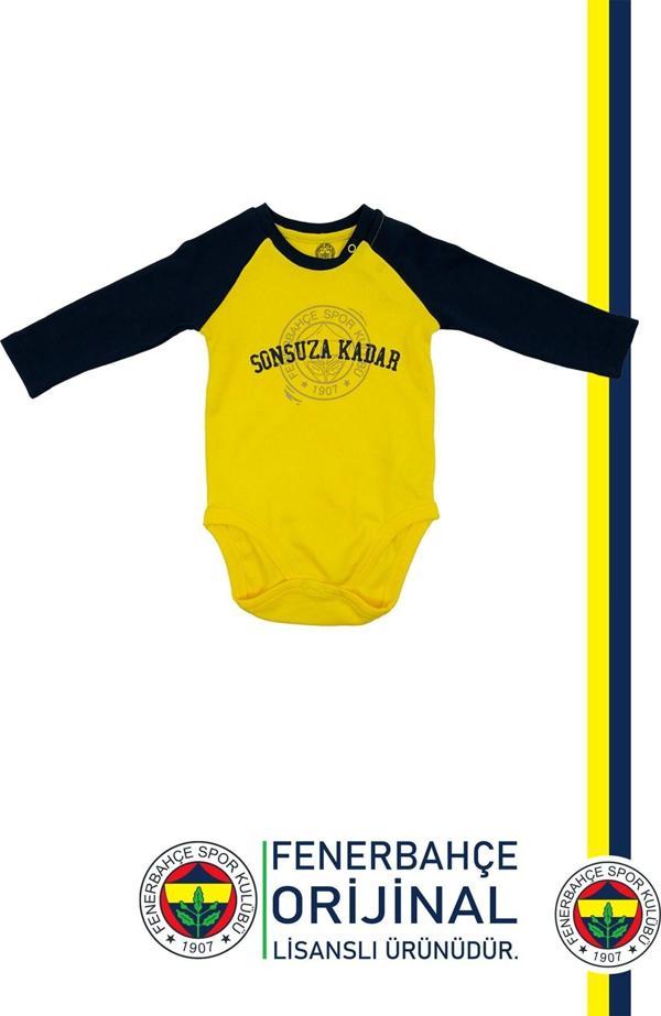 Fenerbahçe Orijinal Lisanslı Sonsuza Kadar Bebek Body Zıbın - Image 1