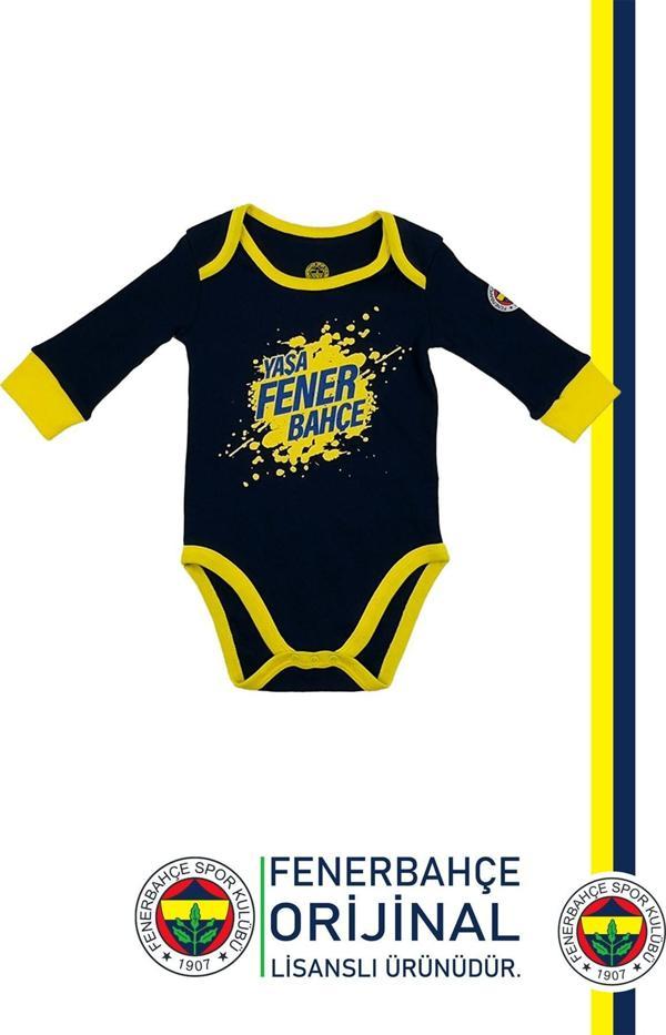 Fenerbahçe Orijinal Lisanslı Yaşa Bebek Body Zıbın - Image 1