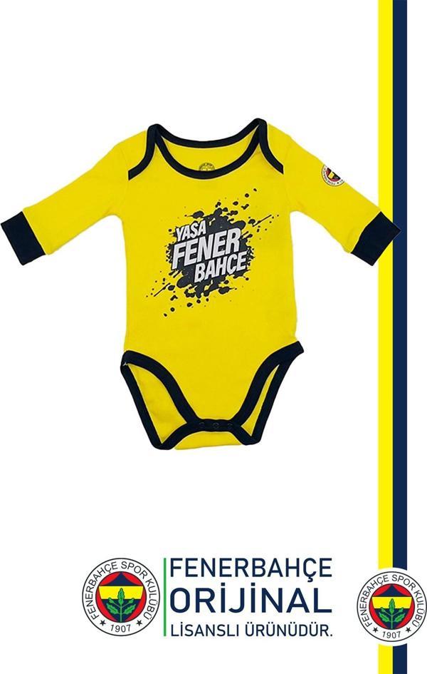 Fenerbahçe Orijinal Lisanslı Yaşa Bebek Body Zıbın - Image 1