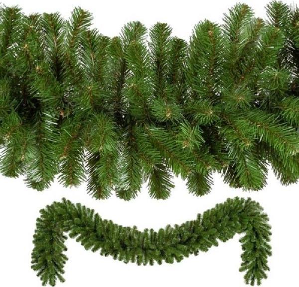VIP  2.50 METRE 32 CM ÇAP YEŞİL GARLAND YEŞİL ÇAM DALI YILBAŞI SÜSLERİ GREEN GARLAND DECOR CHRİSTMAS - Image 1
