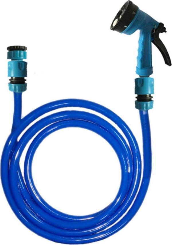 Plasyay Kopya - Yerli Düz Sulama Ve Yıkama Hortum Seti Gül Başlıklı 50 Metre - Image 1