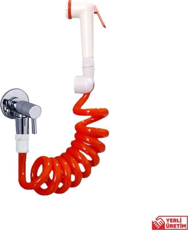 Plasyay Spiral Taharet Matik Hortum Seti 2 Metre Turuncu - Image 1