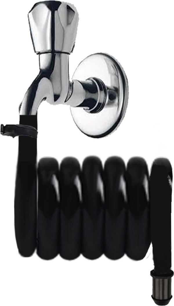 Plasyay Spiral Wc Taharet Hortum Matik Ve Wc Banyo Yıkama Yeni Siyah Inci 97 Cm - Image 1