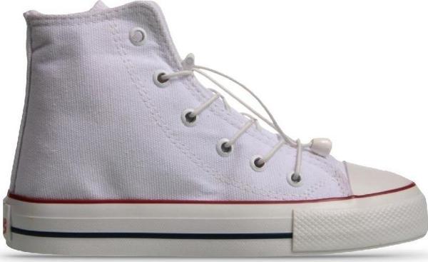 Büyük Erkek Çocuk Tekstil Beyaz Sneaker - Image 1