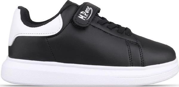 Büyük Erkek Çocuk Cırtlı Siyah Sneaker - Image 1