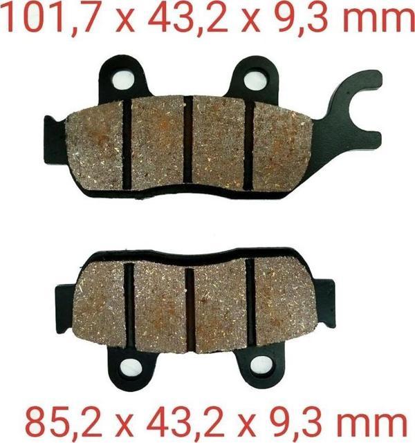 Honda Cb 125 E Uyumlu Ön Fren Disk Balatası - Image 1