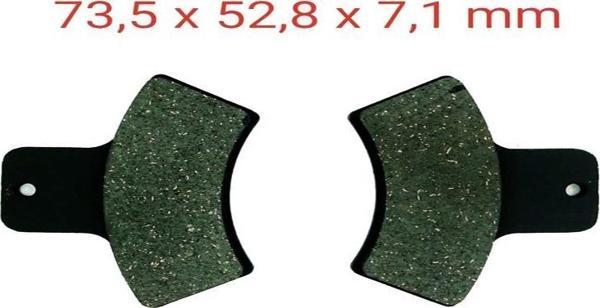 Arka Fren Disk Balatası Fa270 Atv Linhai-Polaris - Image 1