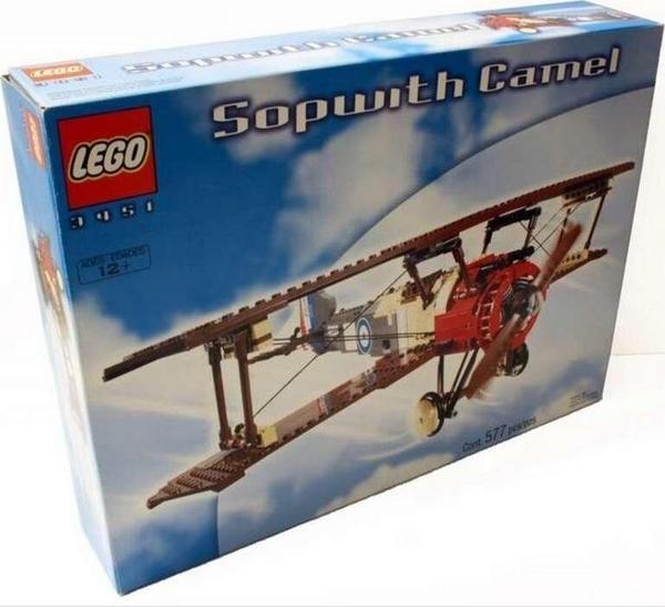 Lego 3451 Sculptures Sopwith Camel Uçak - Image 1
