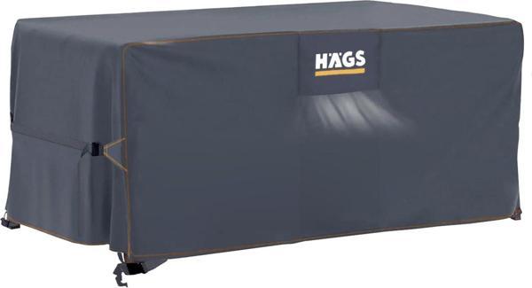 Haegs Bahçe Mobilyası Örtüsü, 250 x 210 x 90 cm, Havalandırmalı Masa ve Sandalye Koruma Kılıfı Gri - Image 1