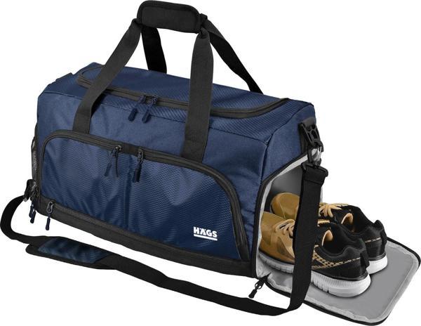Haegs Spor Çantası, 10 Cepli, Fitness Çantası, Medium - Lacivert - Image 1