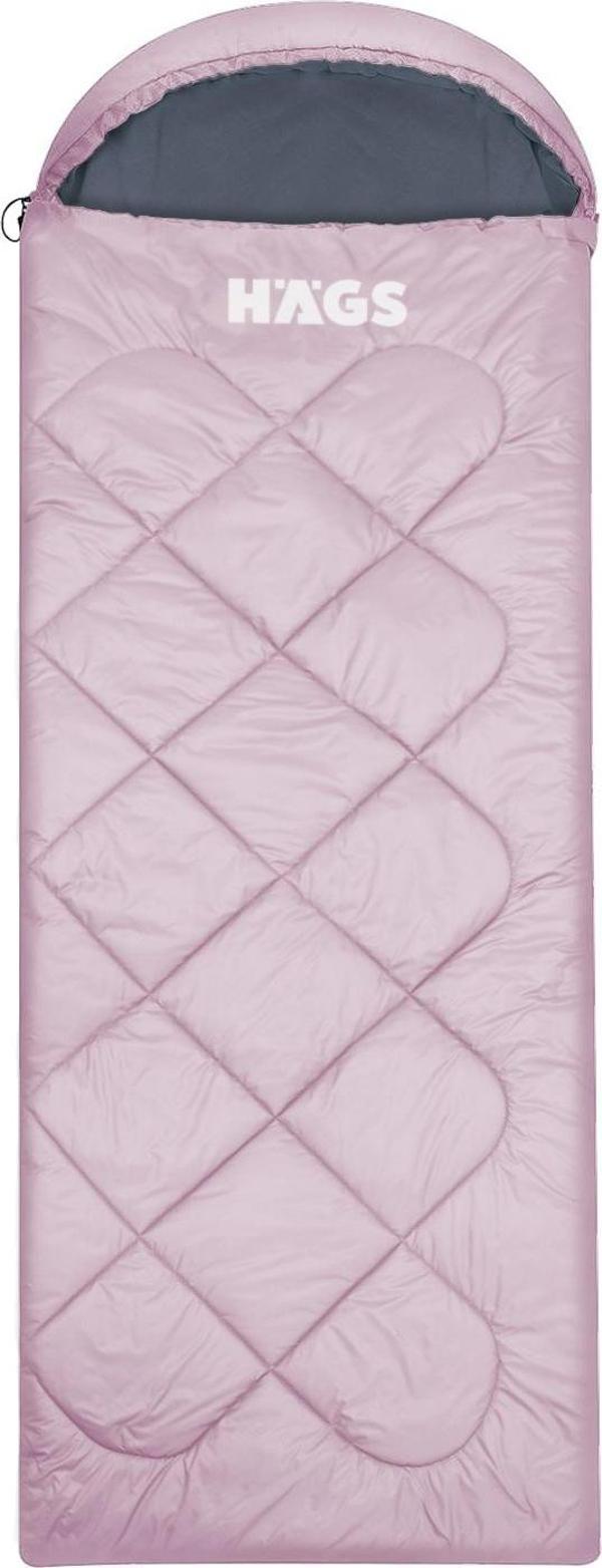 Haegs Uyku Tulumu Polar Battaniye Kamp Outdoor Dış Mekan Yazlık Kışlık Hafif Sıcak Kompakt Polar Pembe 220x75 cm - Image 1