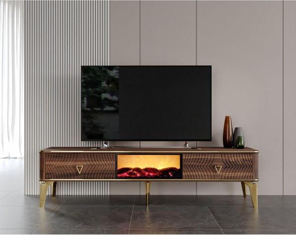 Venüs Şömineli Tv Ünitesi 180 Cm 5 Farklı Fonksiyondan Oluşmakta Ve Renk Değiştirme Özelliğine Sahiptir. - Image 1