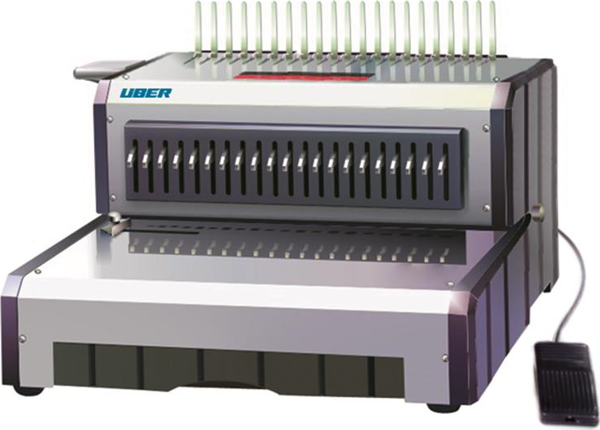 UBER D160 ELEKTRİKLİ PLASTİK SPİRAL CİLT MAKİNESİ - Image 1