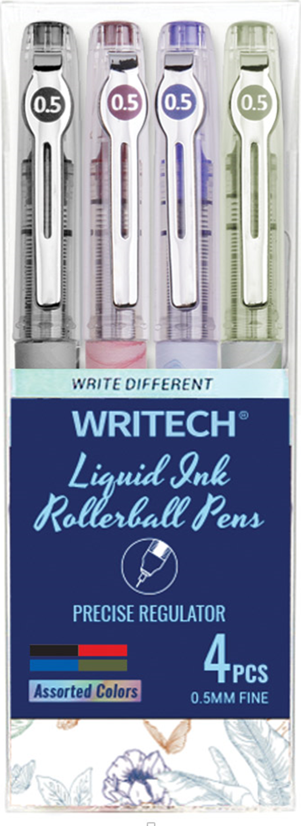 WRITECH W-501 LIQUID ROLLER 4 RENK 0,5MM KALEM - 4'LÜ - Image 1