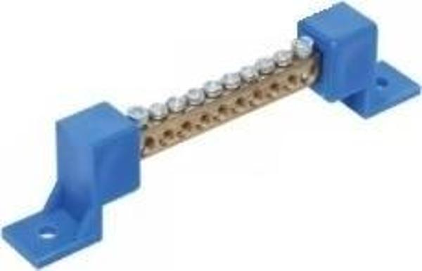 1 KUTUPLU 12 DELİK 125A NÖTR KLEMENSİ AYAKLI - Image 1