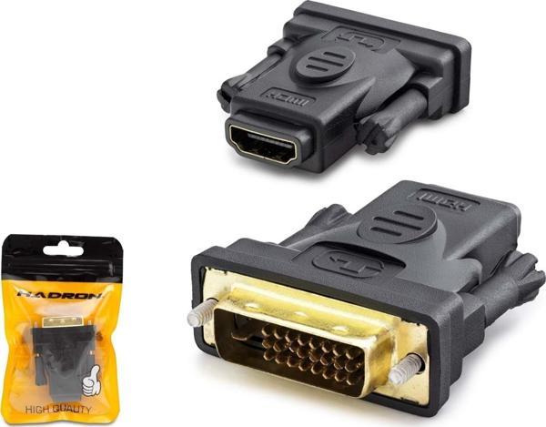 Hadron HDX1266 DVI (M) 24+1 - HDMI (F) Çevici Adaptör - Siyah - Image 1