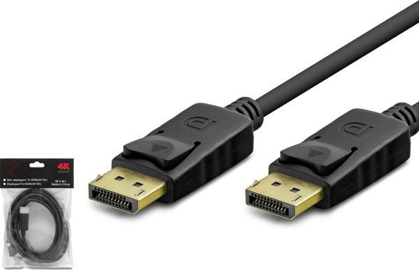 Hadron HDX7798 4K 144Hz 3mt DisplayPort Kablo - Siyah - Image 1