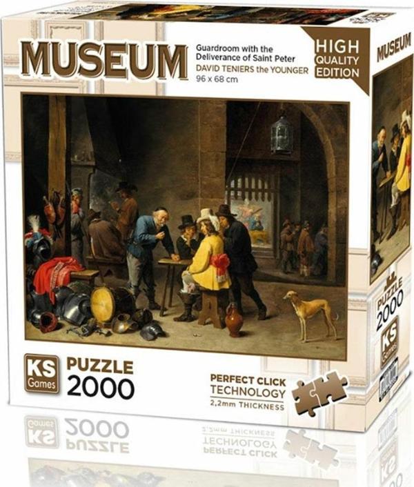 Ks Games Puzzle 2000 Parça Guardroom with the Deliverance of Saint Peter 22518 - Image 1