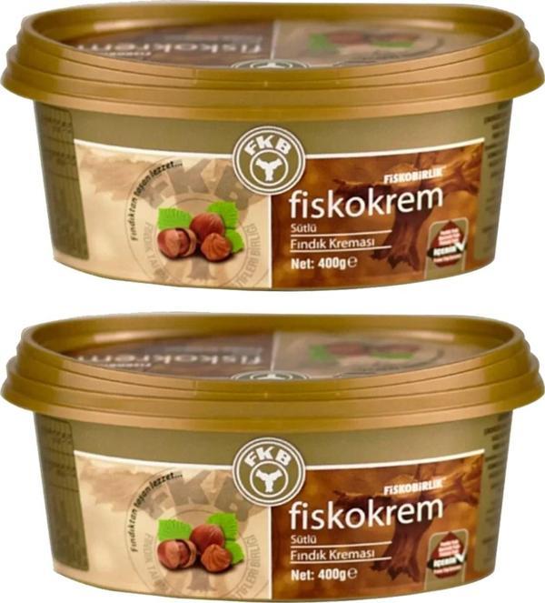 Fiskobirlik Fiskokrem Sütlü Fındık Kreması 400 gr 2 li - Image 1