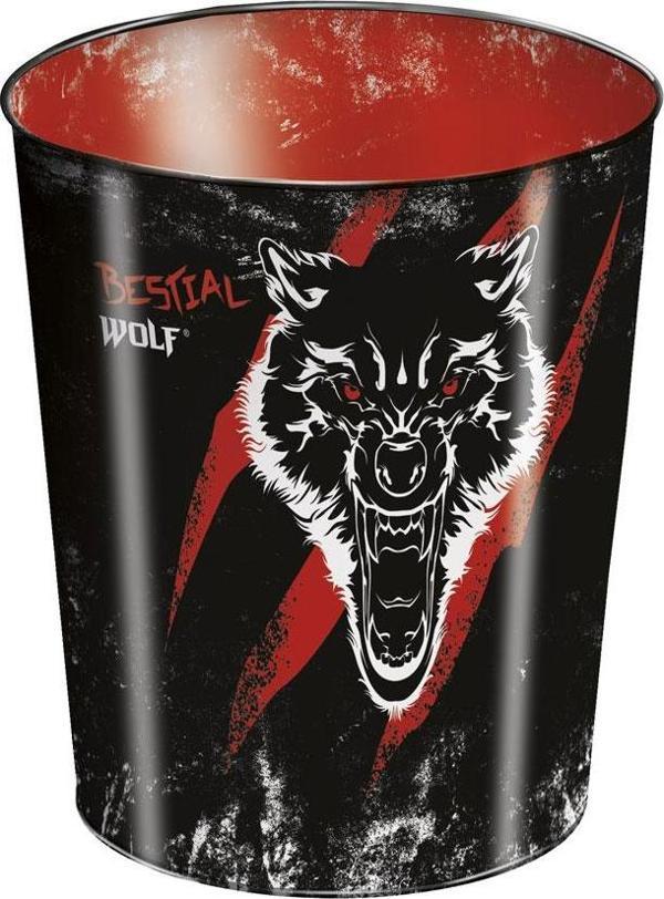 Busquets Bestial Wolf Metal Çöp Kovası 2608005370 - Image 1