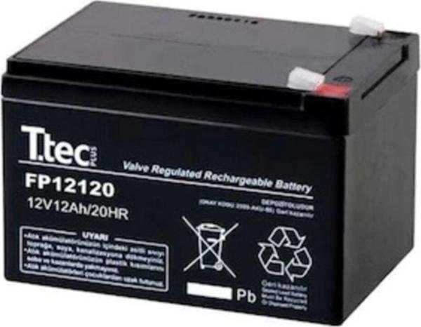 Ttec 12 Volt 12A Akü -12V 12 Ah Bakımsız Kuru Akü 2022 Üretim - Image 1