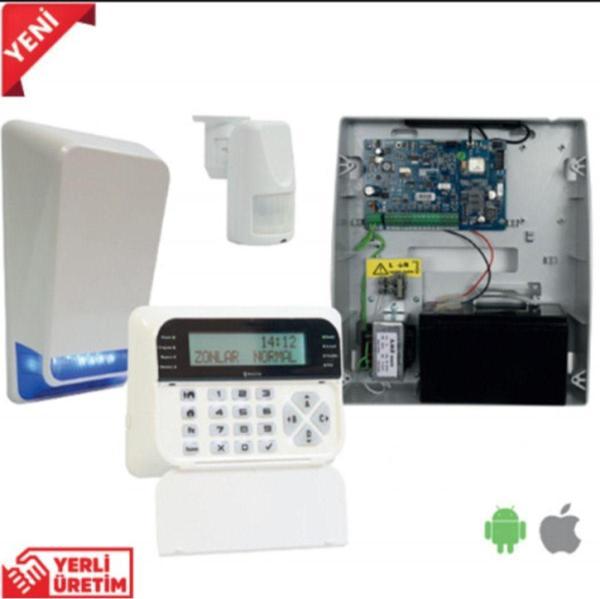 Teknim Pars Tsp-5324Lcda, Gsm/Gprs Alarm Seti. 1Xtsp5324 4+4 Zon Panel, 1Xtsk-5710 Lcd Keypad, 1Xtss - Image 1