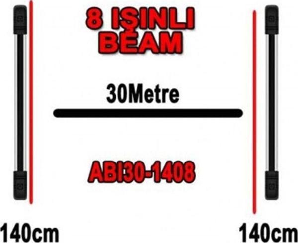 Opax Abı30-1408 8 Işınlı 140Cm Pencere Bariyeri 30 Metrelik Infrared Bariyer - Image 1