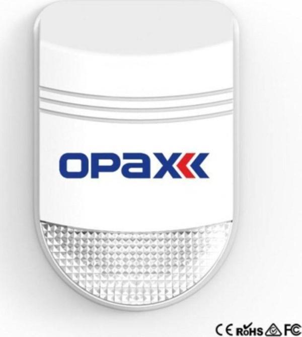 Opax Bgr-10 Kablolu 48 Led Kırmızı / Mavi / Kırmızı Mavi Işıklı Harici Alarm Sireni - Image 1