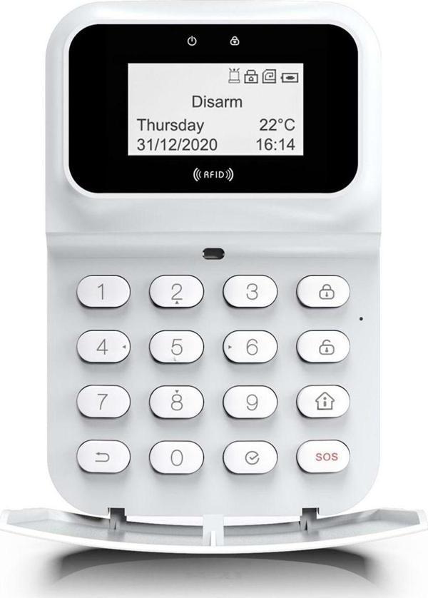 Opax Szr-1881 Kablolu Lcd Ekranlı Rfıd Destekli Keypad / Tuş Takımı (2545/2646/2747 Paneller Için) - Image 1