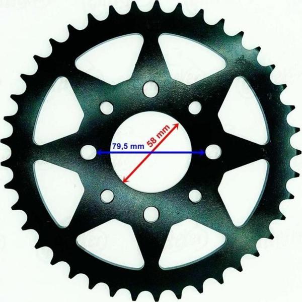 Motospartan Arka Dişli 41t 520 Zincir İçin İç 58mm 8 Delik Öm Ktm Duke 125 (2011-2013) Ktm Duke 200  - Image 1