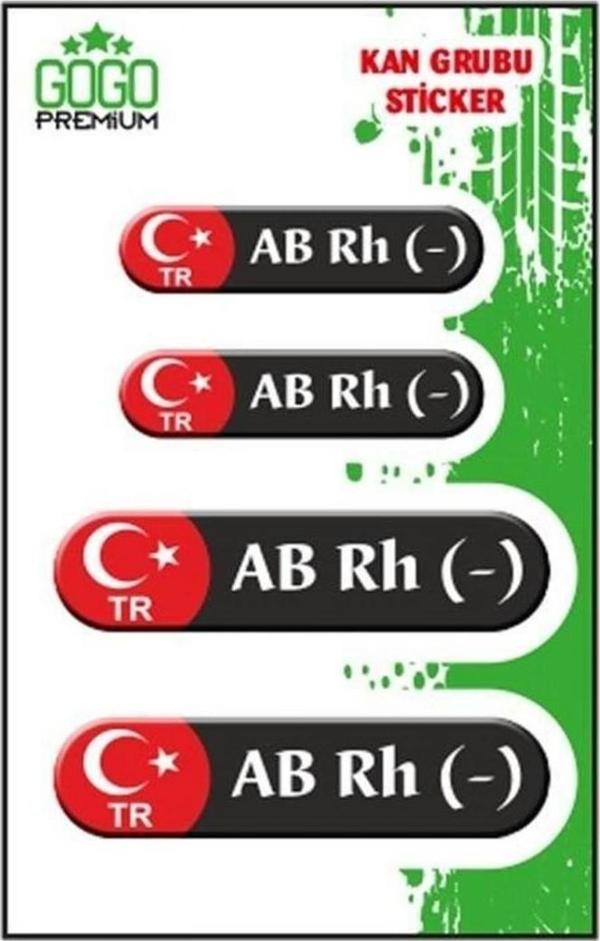 Gogo Kan Grubu Iıı Ab Rh(-)  Damla Etiket Siyah - Image 1