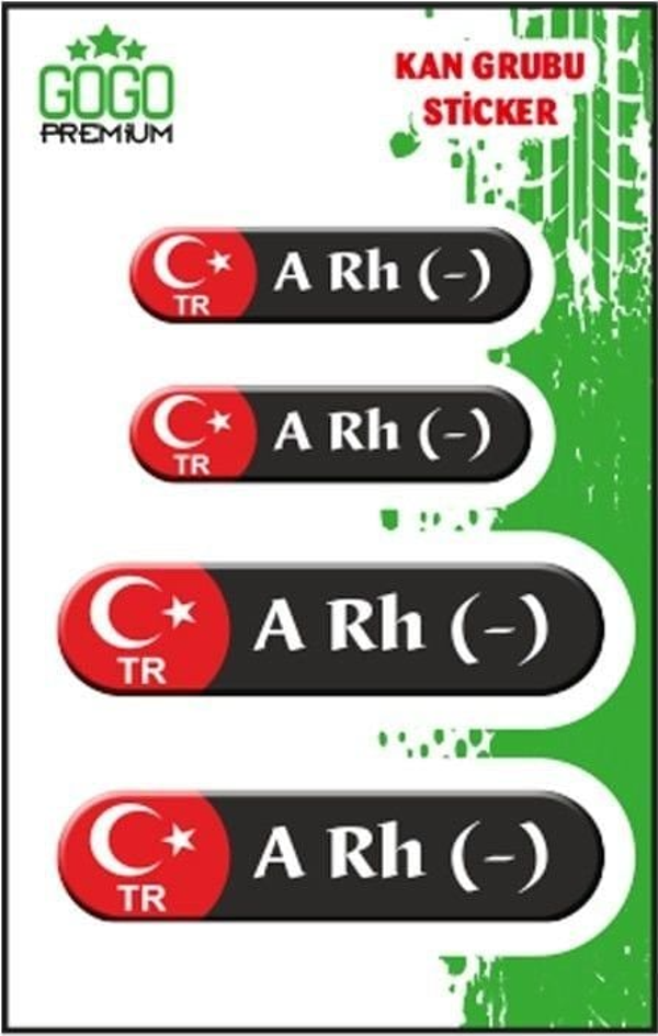 Gogo Kan Grubu Siyah Dörtlü Damla Etiket Iıı A Rh(-) - Image 1