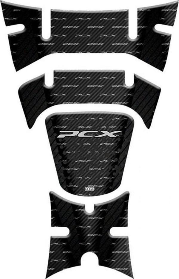 Gogo Tank Pad 004 Siyah-gri 4 Parça Honda Pcx 125 2018-2020 - Image 1