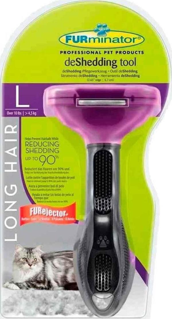 Furminator Uzun Tüylü Kediler İçin Tüy Tarağı L 6.5x14.5 Cm - Image 1