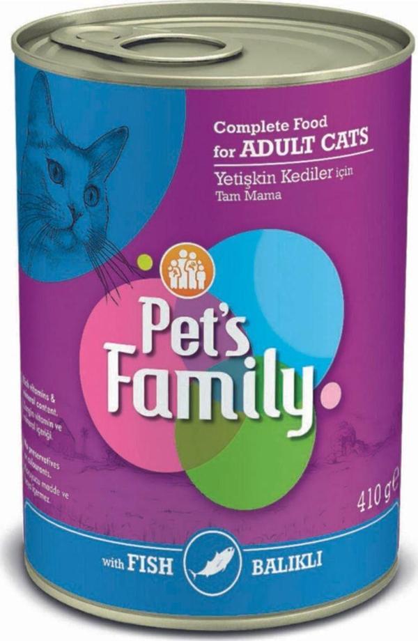 PET'S FAMİLY BALIKLI KEDİ KONSERVESİ 400 GR - Image 1