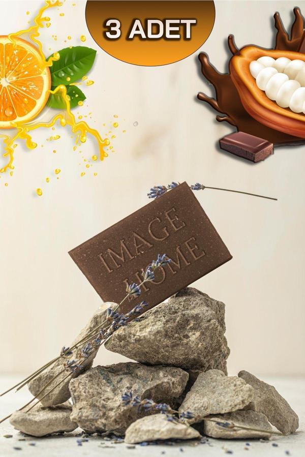 İMAGE HOME 3 Adet Çikolata&Portakallı Katı Sabun 100Gr X3 - Image 1