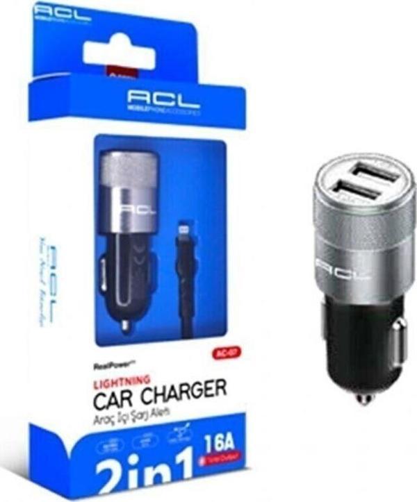 ACL Ac-07 1.6A 2Xusb 5 Watt 1Mt Lightning Kablo - Image 1