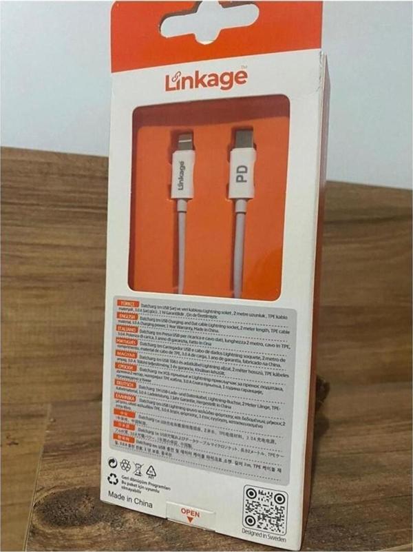 Linkage Lkcb-31 Type-C Lightning Pd 20W Hızlı Data Şarj Kablosu - Image 1