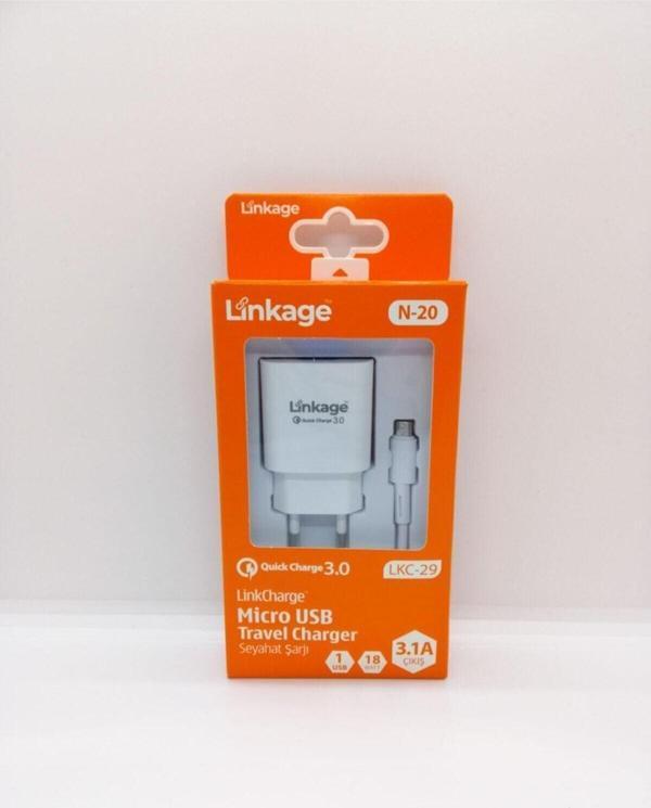 Linkage Micro Usb Şarj Cihazı 3.1A Çıkış 18 Watt 3.0 Quick Charge - Image 1