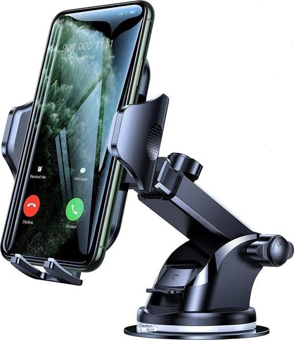 gunkes Araç Içi Uzayan Ayarlanabilir Cam Ve Torpido Için Vantuzlu Telefon Tutucu - Image 1