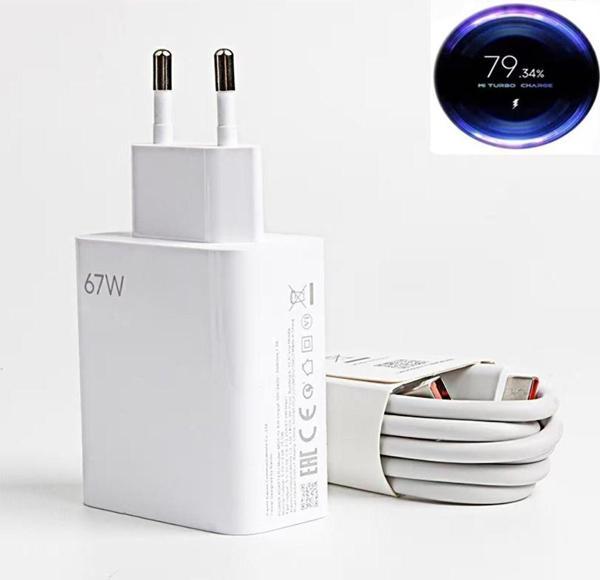 Syrox Xiaomi 67 Watt Typ-C Hızlı Şarj Aleti Turbo Göstergeli Tüm Mi Redmi Modellerle Uyumludur - Image 1