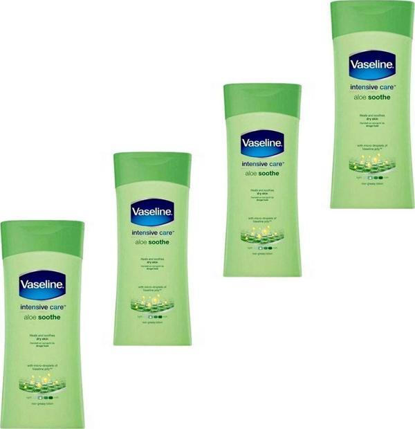 Vaseline Aloe Vera Ferahlığı Vücut Losyonu 200 Ml - Vazelin Yoğun Bakım X 4 Adet - Image 1