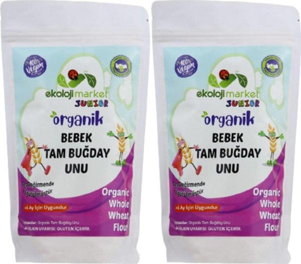 Ekoloji Market Organik Bebek Tam Buğday Unu 250 Gr X 2 Adet - Image 1