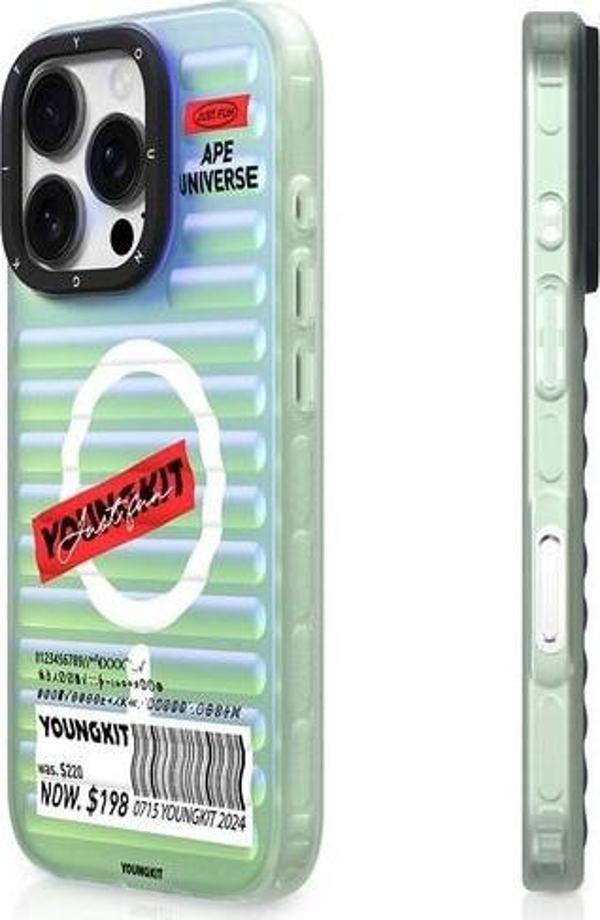 YoungKit İphone 16 Pro Max Uyumlu Kılıf Magsafe Şarj Özellikli Chameleon Serisi Kapak Kırmızı - Image 1