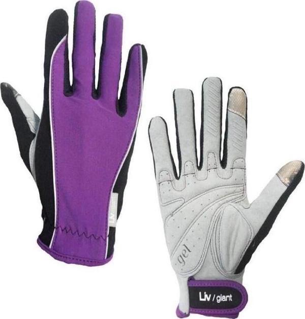 Sarissa Liv Giant Mtb Mevsimlik Kros Tam Parmak Bisiklet Eldiveni M Beden Mor - Image 1