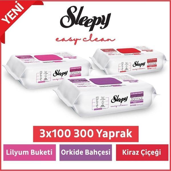 Sleepy Easy Clean Lilyum Buketi, Orkide Bahçesi ve Kiraz Çiçeği - Image 1